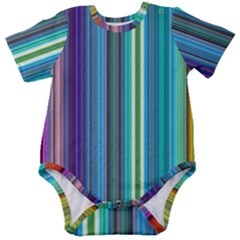 Color Stripes Baby Short Sleeve Bodysuit by Proyonanggan