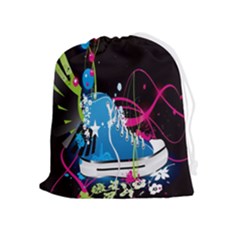 Sneakers Shoes Patterns Bright Drawstring Pouch (xl) by Proyonanggan