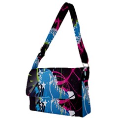 Sneakers Shoes Patterns Bright Full Print Messenger Bag (s) by Proyonanggan