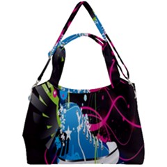 Sneakers Shoes Patterns Bright Double Compartment Shoulder Bag by Proyonanggan