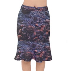 Twilight Treasures: Rocky Beachscape  Short Mermaid Skirt by dflcprintsclothing