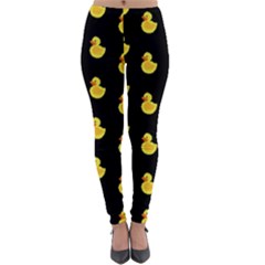 Rubber Duck Lightweight Velour Leggings by Valentinaart