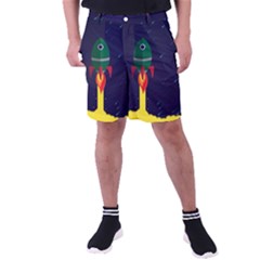 Rocket Halftone Astrology Astronaut Men s Pocket Shorts by Bangk1t