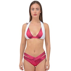 Amaranth Turbulance Cameurut Double Strap Halter Bikini Set by imanmulyana