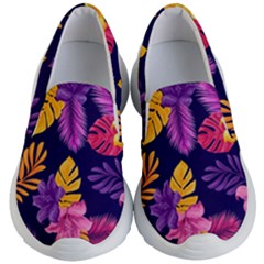 Tropical Pattern Kids Lightweight Slip Ons by Bangk1t