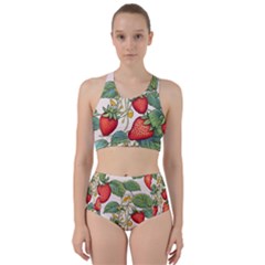 Strawberry Fruit Racer Back Bikini Set by Amaryn4rt