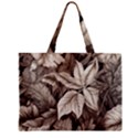 Plant Leaves Pattern Zipper Mini Tote Bag View1