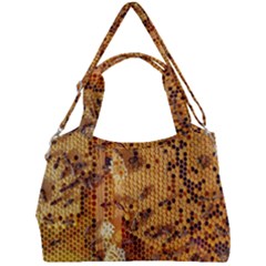 Bees Nature Animals Honeycomb Double Compartment Shoulder Bag by pakminggu