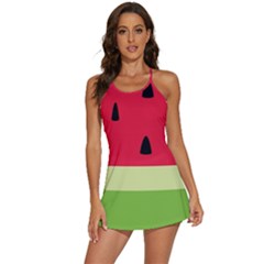 Watermelon Fruit Food Healthy Vitamins Nutrition 2-in-1 Flare Activity Dress by pakminggu