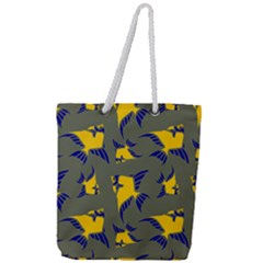 Background Pattern Texture Design Wallpaper Full Print Rope Handle Tote (large) by pakminggu