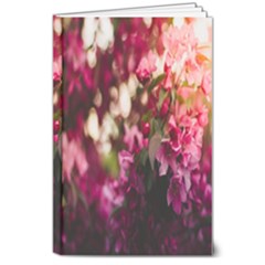 Pink Flower 8  X 10  Hardcover Notebook by artworkshop