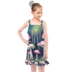 Mushroom Fungus Kids  Overall Dress by Ravend