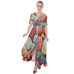 Stones Waist Tie Boho Maxi Dress by artworkshop