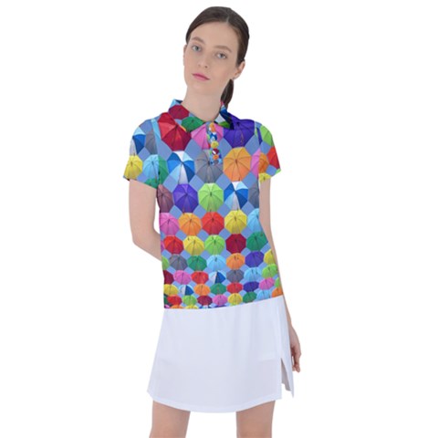 Umbrella Women s Polo Tee by artworkshop