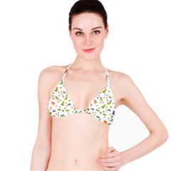 Vector Baby Dino Seamless Pattern Classic Bikini Top by Grandong