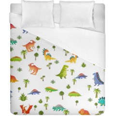 Vector Baby Dino Seamless Pattern Duvet Cover (california King Size) by Grandong