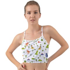 Vector Baby Dino Seamless Pattern Mini Tank Bikini Top by Grandong