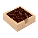 Mathematics  Physics Maths Math Pattern Bamboo Coaster Set View2