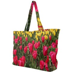 Yellow Pink Red Flowers Simple Shoulder Bag by artworkshop