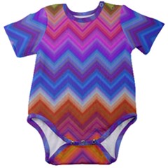 Pattern Chevron Zigzag Background Baby Short Sleeve Bodysuit by Grandong