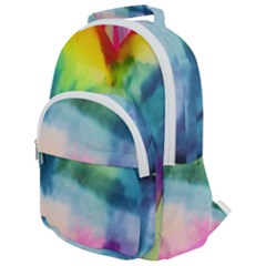 Heart Design Rounded Multi Pocket Backpack by Trending