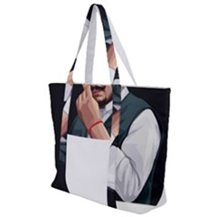 Moosewala Zip Up Canvas Bag by Mayank