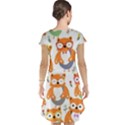 Cute-colorful-owl-cartoon-seamless-pattern Cap Sleeve Nightdress View2