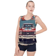 Car Vehicle Vintage Automobile Bubble Hem Chiffon Tank Top by Ravend