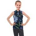 Abstract Floral- Ultra-stead Pantone Fabric Kids  Sleeveless Polo T-Shirt View1