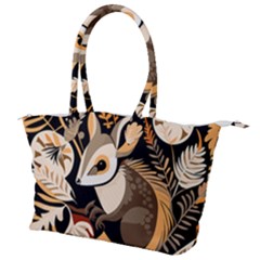 Vintage Possum Pattern Canvas Shoulder Bag by Valentinaart