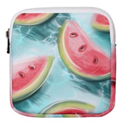 Watermelon Fruit Juicy Summer Heat Mini Square Pouch by uniart180623