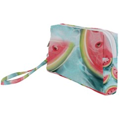 Watermelon Fruit Juicy Summer Heat Wristlet Pouch Bag (small) by uniart180623