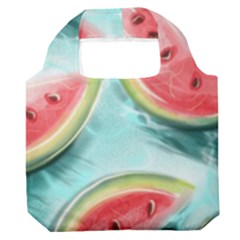 Watermelon Fruit Juicy Summer Heat Premium Foldable Grocery Recycle Bag by uniart180623