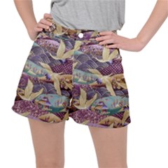 Textile-fabric-cloth-pattern Women s Ripstop Shorts by Bedest