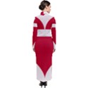 Heart-love-flag-denmark-red-cross Turtleneck Maxi Dress View2