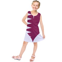 Heart-love-flag-qatar Kids  Tunic Dress by Bedest