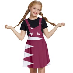 Heart-love-flag-qatar Kids  Apron Dress by Bedest