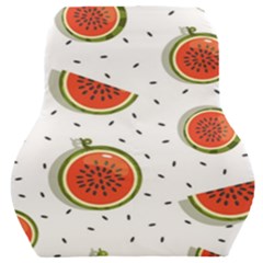 Seamless Background Pattern With Watermelon Slices Car Seat Back Cushion  by pakminggu