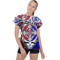 The Grateful Dead Ruffle Collar Chiffon Blouse View1