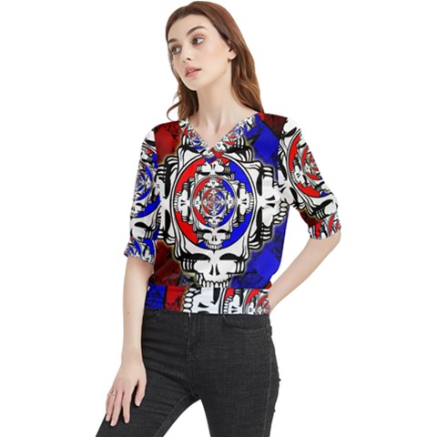 The Grateful Dead Quarter Sleeve Blouse by Grandong