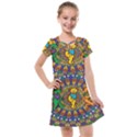 Dead Dancing Bears Grateful Dead Pattern Kids  Cross Web Dress View1