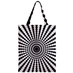 Starburst-sunburst-hypnotic Zipper Classic Tote Bag by Bedest