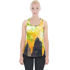 Forest-trees-nature-wood-green Piece Up Tank Top by Bedest