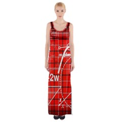 Geometry-mathematics-cube Thigh Split Maxi Dress by Bedest