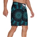 Ornament-district-turquoise Men s Beach Shorts View3