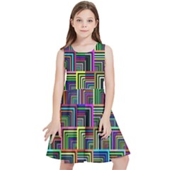 Wallpaper-background-colorful Kids  Skater Dress by Bedest