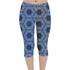 Pattern-patterns-seamless-design Velvet Capri Leggings  by Bedest