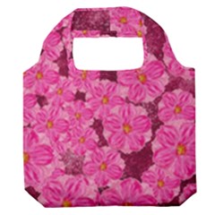 Cherry-blossoms-floral-design Premium Foldable Grocery Recycle Bag by Bedest