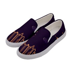 Skyscraper Town Urban Towers Women s Canvas Slip Ons by pakminggu