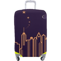 Skyscraper Town Urban Towers Luggage Cover (large) by pakminggu